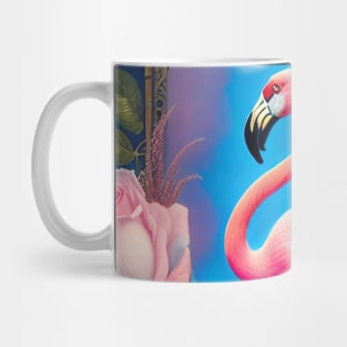 Flamingo Art Nouveau Mug